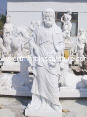 China Estatuas de mármol blanco de hombre occidental con acabado pulido proveedor