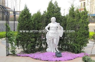 China Escultura esculpida de mármol blanco para jardín proveedor