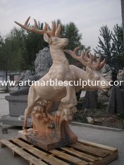 China Esculptura de piedra de animales para jardín proveedor