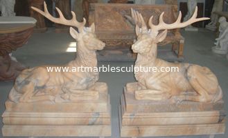 China Escultura de marmo de venado para jardín proveedor