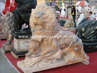 China Un par de esculturas de leones de China proveedor