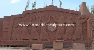 China Proyecto de escultura de arenisca roja para Mongolia Interior proveedor