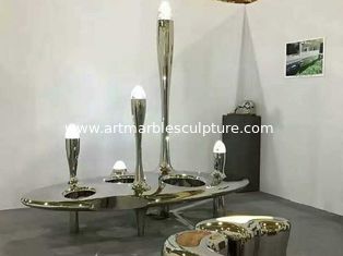 China Escultura de acero inoxidable con acabado espejo proveedor