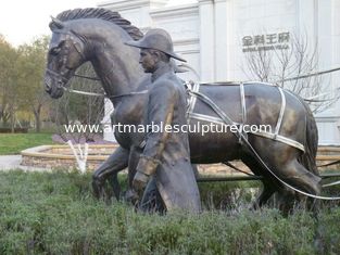 China Escultura de bronce con acabado de pátina proveedor