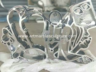 China Esculptura de acero inoxidable para estudio de arte, China Sculpture de acero inoxidable proveedor proveedor