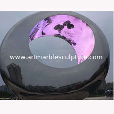 China Proyecto de esculturas de acero inoxidable redondas de metal grande,proveedor de esculturas de acero inoxidable proveedor