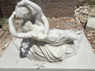 China Estatua de pareja de piedra Psique resucitada por el beso del amor escultura de mármol, proveedor de tallado de piedra proveedor