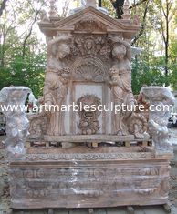 China Fuente de agua de piedra tallada para jardín, estatua, fuente de agua, proveedor de tallado en piedra proveedor