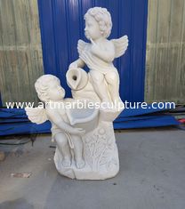 China Estatua de un ángel de piedra de jardín, un niño, un ángel de mármol, esculturas talladas a mano, proveedor de tallas en piedra proveedor