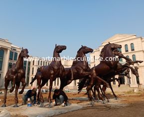 China Esculturas de caballo de bronce para jardín, estatuas de caballo de metal, estatuas de bronce fundido, proveedor de esculturas de China proveedor