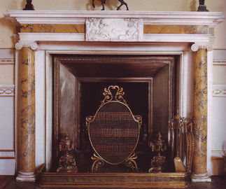 repisa de chimenea de mármol para la decoración del hogar proveedor