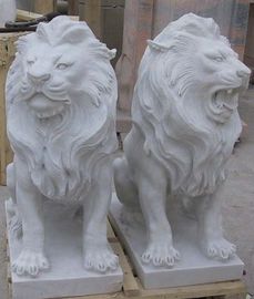 Escultura de animal de piedra para jardín, esculturas de animales de mármol, fabricante de esculturas de China proveedor