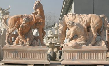 Escultura de piedra de caballo para jardín proveedor