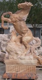 Escultura de piedra de caballo para jardín proveedor