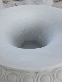 Maceta de flores de mármol blanco para jardín proveedor