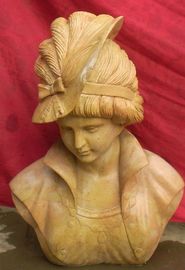Estatua de busto de mármol proveedor