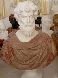 Estatua de busto de mármol para hombre proveedor
