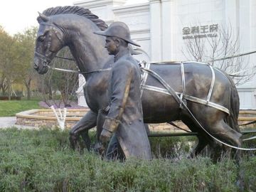 Escultura de bronce con acabado de pátina proveedor