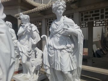 escultura de mármol blanco para cliente occidental proveedor