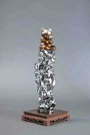 Escultura de acero inoxidable para artista, acabado de espejo, China Sculpture de acero inoxidable proveedor proveedor
