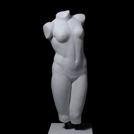 Estatua de dama desnuda clásica de piedra, escultura abstracta de mármol, proveedor de esculturas de tallado en piedra de China proveedor