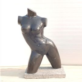 Estatua de dama desnuda clásica de piedra, escultura abstracta de mármol, proveedor de esculturas de tallado en piedra de China proveedor