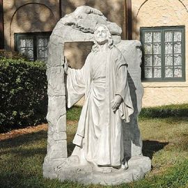 Jesús saliendo de la tumba, estatua de mármol de Jesús, cristiano, proveedor de esculturas de piedra tallada en China proveedor
