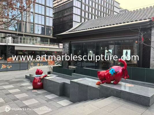 resin sculpture, animal scul[ture ,cat sculpture painting sculpture Customized sculptures supplier proveedor