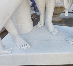 Estatua de tres damas de mármol blanco, proveedor de esculturas en piedra proveedor