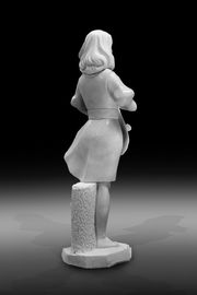 Exposición de arte de interior esculturas de mármol hermosa chica estatua de piedra, proveedor de tallado de piedra proveedor