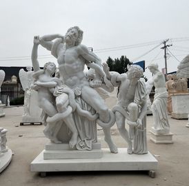 Museo de estatuas de la antigua Roma esculturas de mármol réplica de Hércules estatua de piedra, proveedor de tallas de piedra proveedor