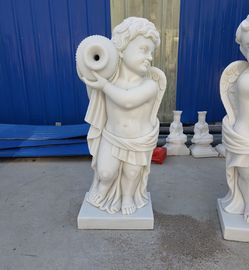Estatua de un ángel de piedra de jardín, un niño, un ángel de mármol, esculturas talladas a mano, proveedor de tallas en piedra proveedor