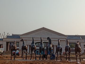Esculturas de caballo de bronce para jardín, estatuas de caballo de latón, estatuas de animales de bronce fundido, proveedor de esculturas de China proveedor