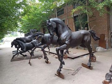 Esculturas de caballo de bronce para jardín, estatuas de caballo de latón, estatuas de animales de bronce fundido, proveedor de esculturas de China proveedor