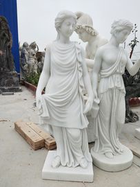 Estatuas de mármol para jardín al aire libre, esculturas de pareja de mármol para parque, proveedor de esculturas de tallado en piedra de China proveedor