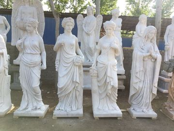 Esculturas de mármol de dama de gracia interior, estatuas de piedra de mármol para parques, proveedor de esculturas de tallado en piedra de China proveedor