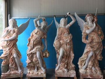 Esculturas de mármol de dama de gracia interior, estatuas de piedra de mármol para parques, proveedor de esculturas de tallado en piedra de China proveedor
