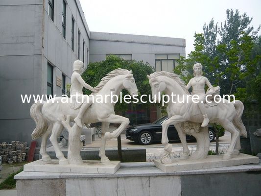 Escultura de animales de mármol con piedra natural, China escultura de piedra de tallado proveedor