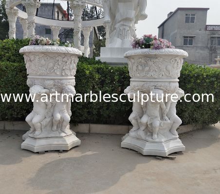 Estatuas de jardín de piedra de plantación de mármol