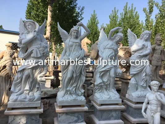 Estatuas de mármol para jardín al aire libre, esculturas de pareja de mármol para parque, proveedor de esculturas de tallado en piedra de China
